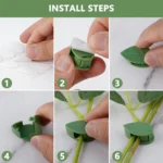 Leaf Shape Wall Plant Clips