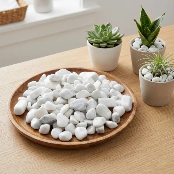 Leaffyco White Pebbles for plants