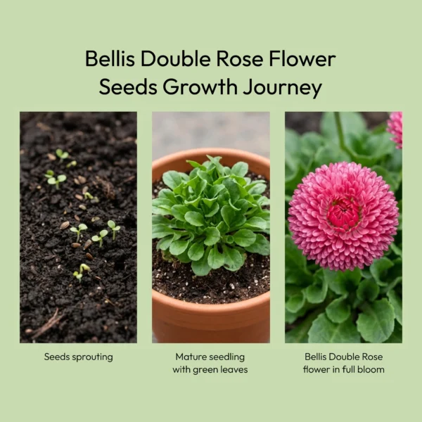 Bellis Double Rose Flower Seeds